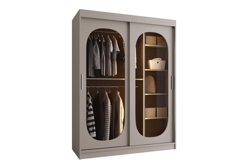 Allegra Garderobe 150x200 cm - Beige - Opbevaring - Tøjopbevaring - Garderobeskabe