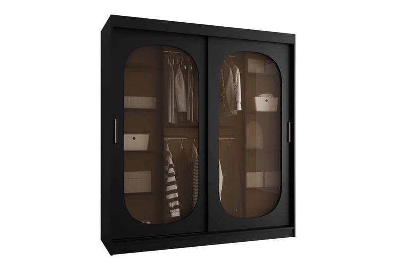 Allegra Garderobe 180x200 cm, Sort