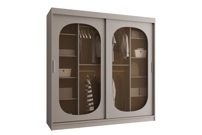 Allegra Garderobe 200x200 cm - Beige - Opbevaring - Tøjopbevaring - Garderobeskabe