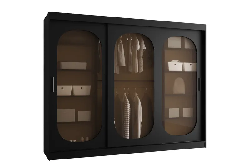 Allegra Garderobe 250x200 cm, Sort