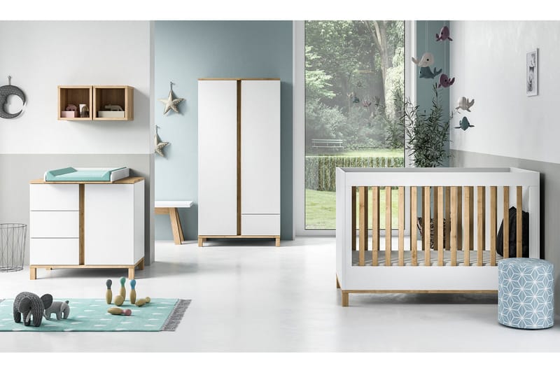 Altitude Garderobe Hvid/Træ/Natur - VOX - Opbevaring - Tøjopbevaring - Garderobeskabe - Garderobeskab & klædeskab