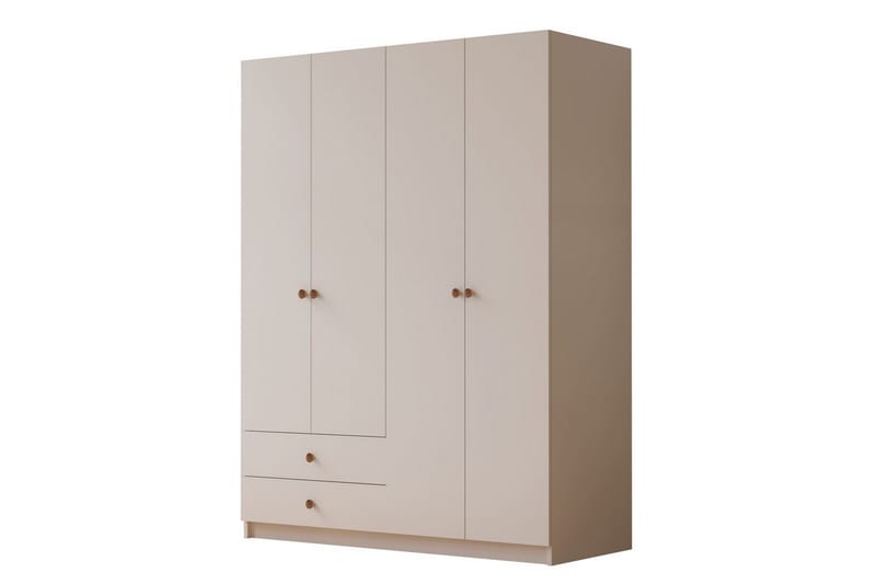 Alven Garderobe 120x180 cm, Mat Hvid
