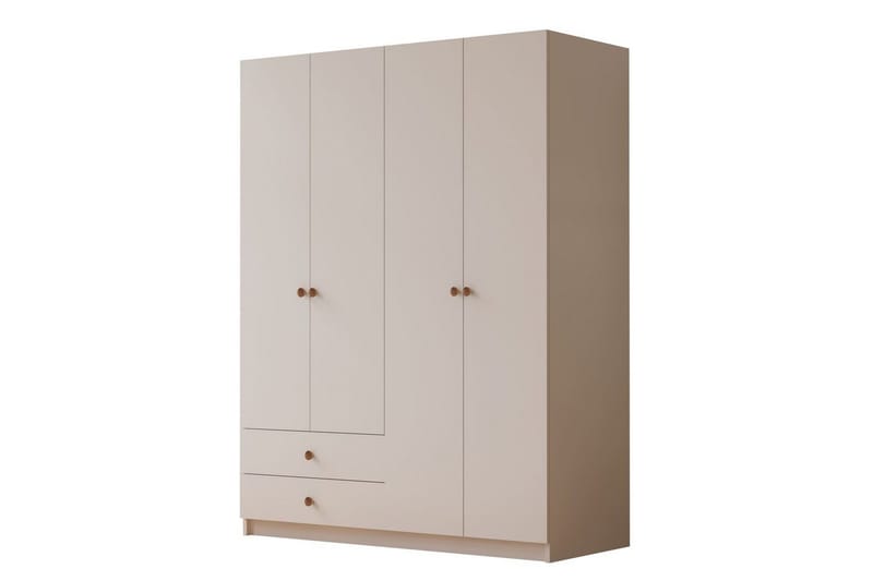 Alven Garderobe 120x180 cm, Mat Hvid