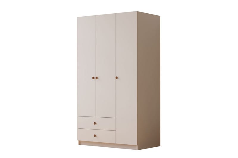 Alven Garderobe 90x180 cm, Mat Hvid