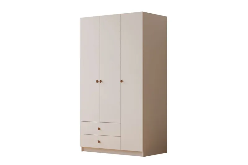 Alven Garderobe 90x180 cm, Mat Hvid