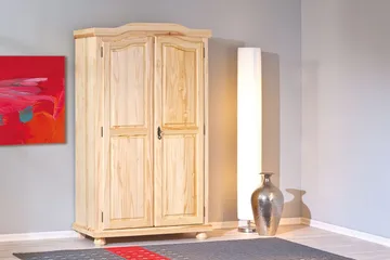 Amalia Garderobe 104 cm - Fyrretræ - Opbevaring - Tøjopbevaring - Garderobeskabe