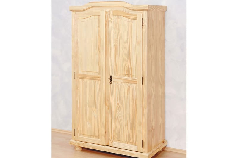 Amalia Garderobe 104 cm - Fyrretræ - Opbevaring - Tøjopbevaring - Garderobeskabe