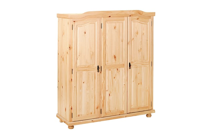 Amalia Garderobe 150 cm - Fyrretræ - Opbevaring - Tøjopbevaring - Garderobeskabe