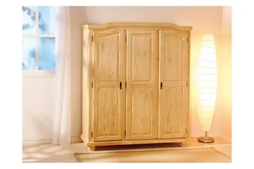 Amalia Garderobe 150 cm - Fyrretræ - Opbevaring - Tøjopbevaring - Garderobeskabe