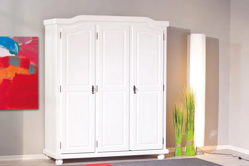 Amalia Garderobe 150 cm - Hvid - Opbevaring - Tøjopbevaring - Garderobeskabe