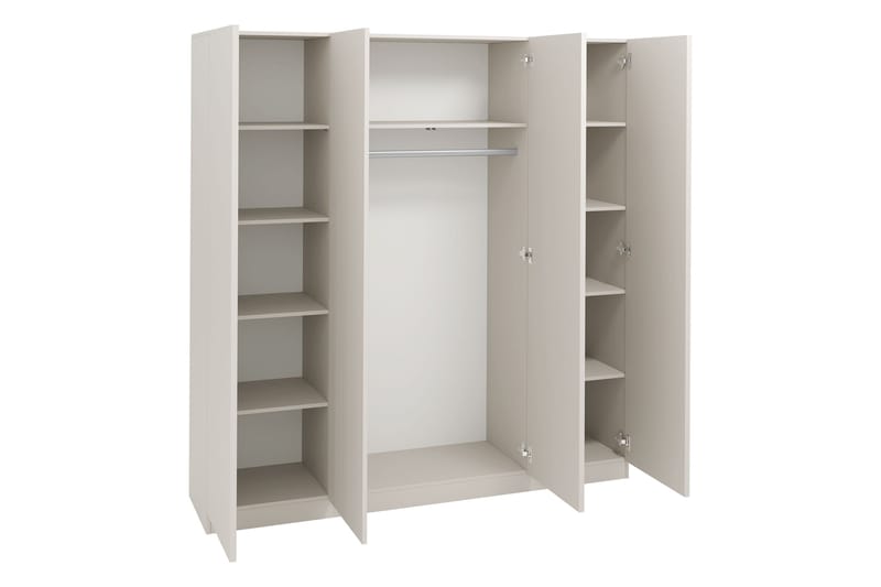 Amelus Garderobeskab 205x220 cm - Cashmere - Opbevaring - Tøjopbevaring - Garderobeskabe