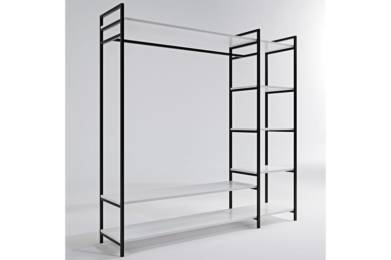 Amerbach Garderobe 100x40 cm - Hvid - Opbevaring - Tøjopbevaring - Garderobeskabe
