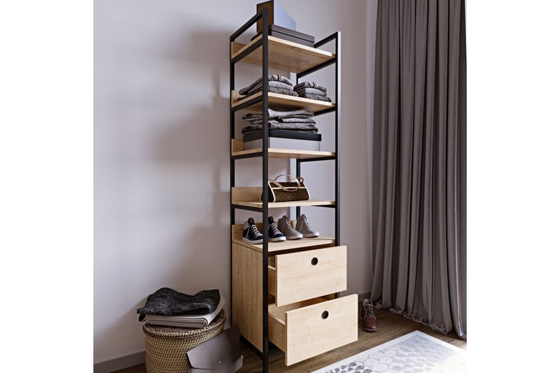 Amerbach Garderobe 50x40 cm - Natur - Opbevaring - T�øjopbevaring - Garderobeskabe