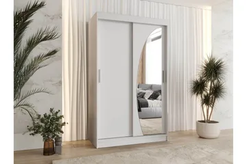 Amira Garderobe Med Spejl 120x200 cm - Opbevaring - Tøjopbevaring - Garderobeskabe