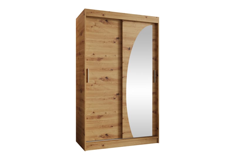 Amira Garderobe Med Spejl 120x200 cm - Opbevaring - Tøjopbevaring - Garderobeskabe