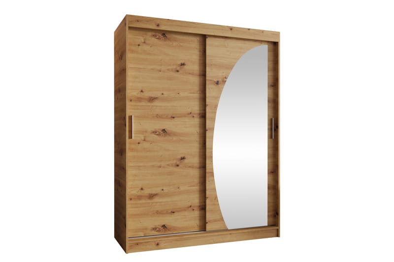 Amira Garderobe Med Spejl 150x200 cm - Opbevaring - Tøjopbevaring - Garderobeskabe