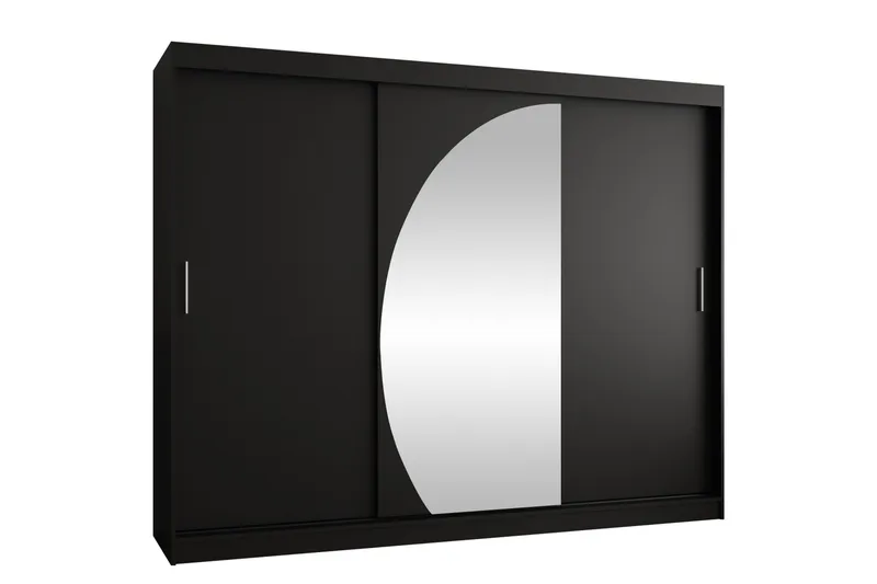 Amira Garderobe Med Spejl 250x200 cm, Brun