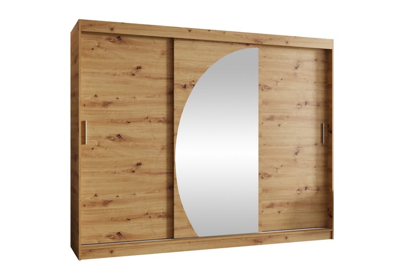 Amira Garderobe Med Spejl 250x200 cm - Opbevaring - Tøjopbevaring - Garderobeskabe