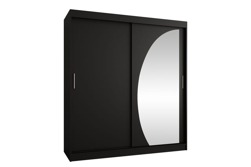 Amira Garderobeskab Med Spejl 180x200 cm - Beige - Opbevaring - Tøjopbevaring - Garderobeskabe