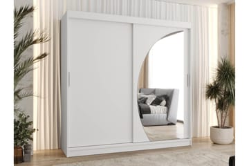 Amira Garderobeskab Med Spejl 200x200 cm - Opbevaring - Tøjopbevaring - Garderobeskabe