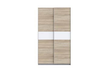Amyracle Garderobe 62x121 cm - Hvid/Brun/Grå - Opbevaring - Tøjopbevaring - Garderobeskabe