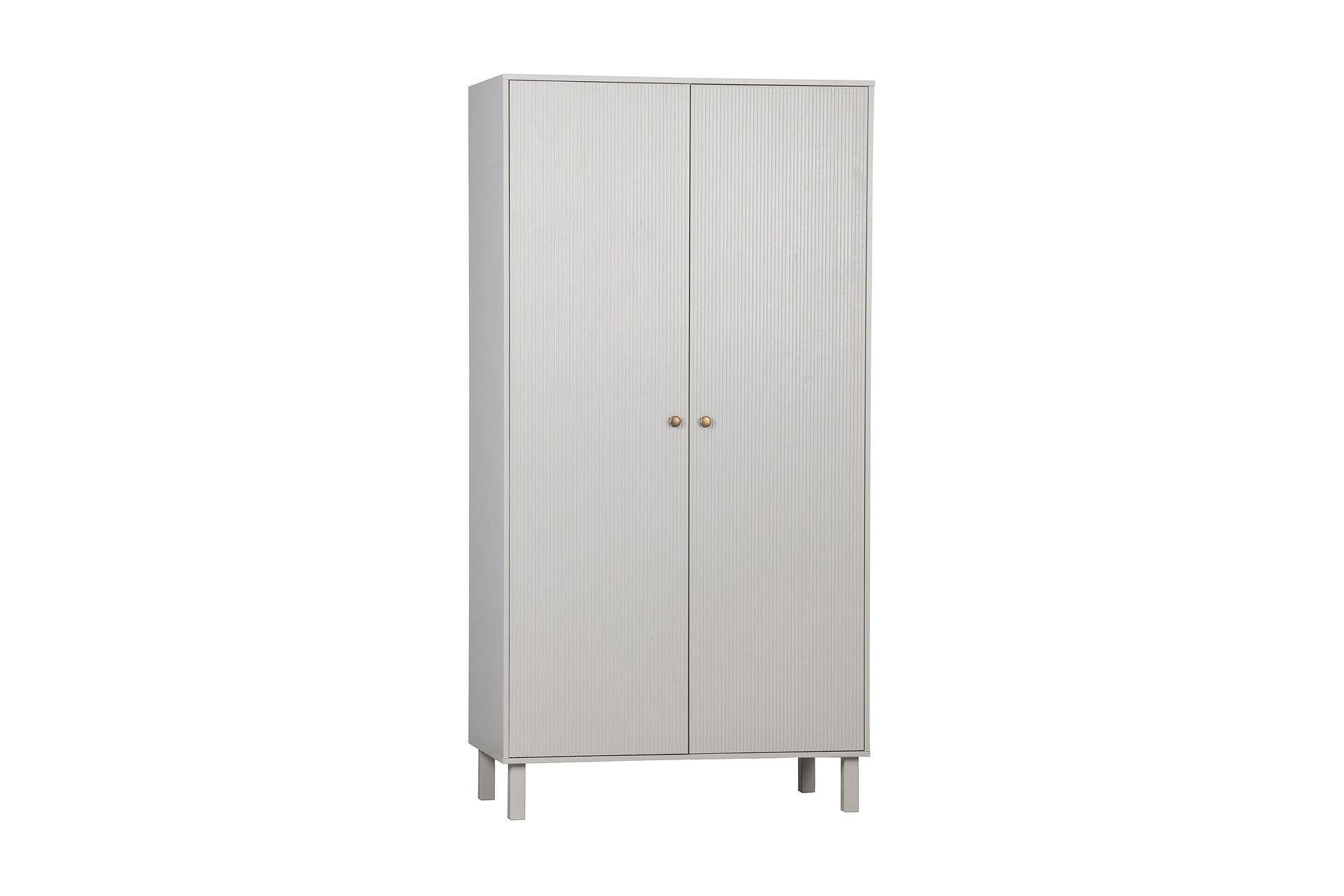 Antonie Garderobe 53x100 cm - Grå - Opbevaring - Tøjopbevaring - Garderobeskabe