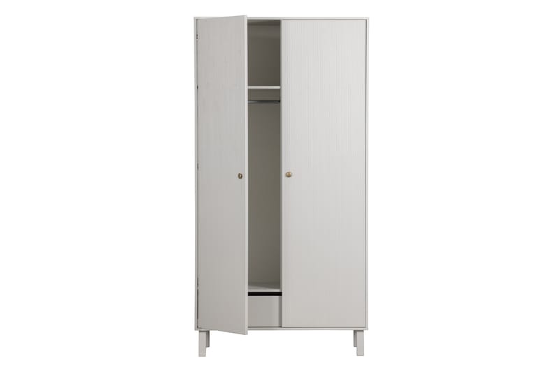 Antonie Garderobe 53x100 cm - Grå - Opbevaring - Tøjopbevaring - Garderobeskabe