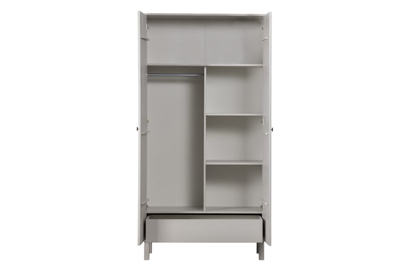 Antonie Garderobe 53x100 cm - Grå - Opbevaring - Tøjopbevaring - Garderobeskabe