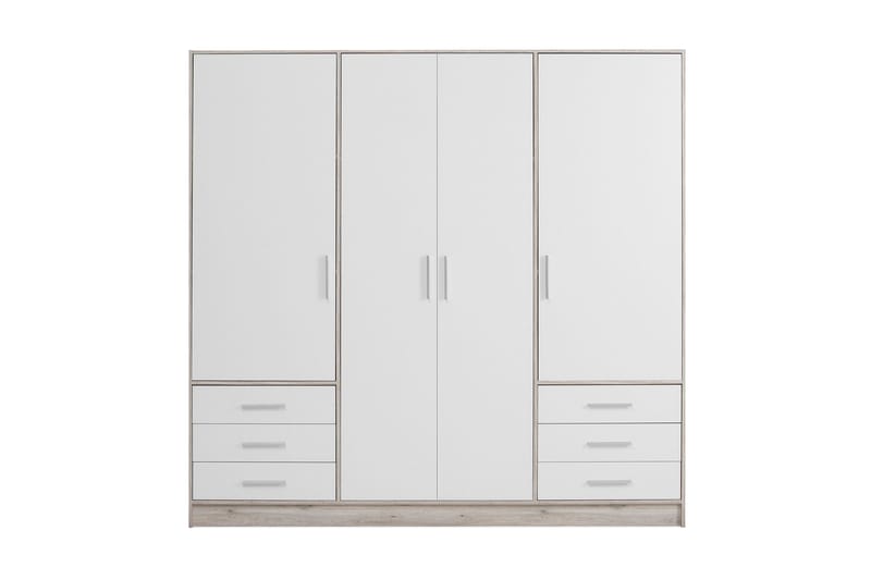 Ashgate Garderobe 207 cm - Brun/Hvid - Opbevaring - Tøjopbevaring - Garderobeskabe
