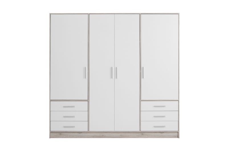 Ashgate Garderobe 207 cm - Brun/Hvid - Garderobeskabe - Garderobeskab & klædeskab
