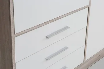 Ashgate Garderobe 207 cm - Brun/Hvid - Opbevaring - Tøjopbevaring - Garderobeskabe