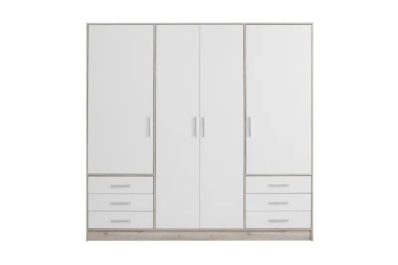 Ashgate Garderobe 207 cm, Brun/Hvid