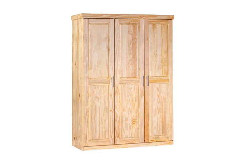 Bailey Garderobe 140 cm - Fyrretræ - Opbevaring - Tøjopbevaring - Garderobeskabe