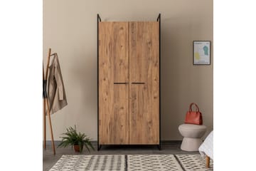 Batler Garderobe 52x104 3 Låger - Natur - Opbevaring - Tøjopbevaring - Garderobeskabe