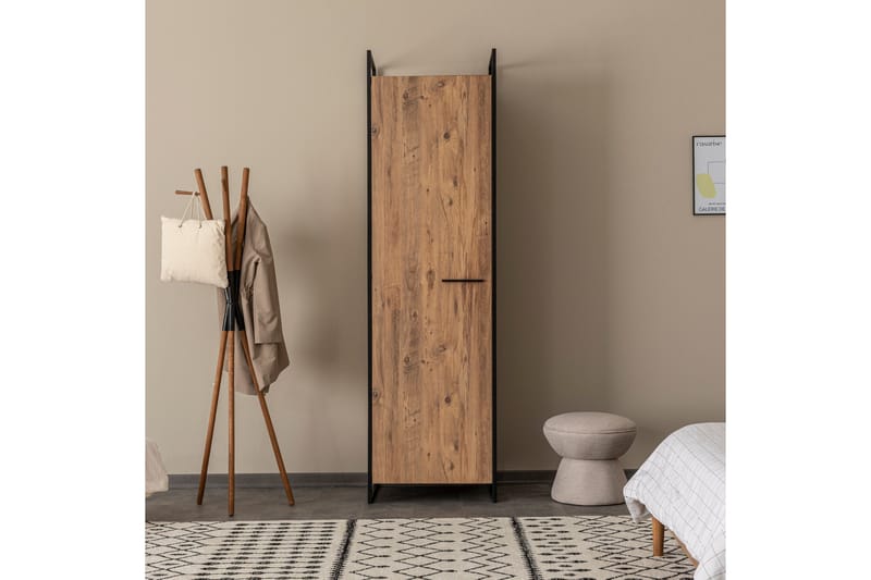 Batler Garderobe 52x104 3 Låger - Natur - Opbevaring - Tøjopbevaring - Garderobeskabe
