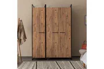 Batler Garderobe 52x104 3 Låger - Natur - Opbevaring - Tøjopbevaring - Garderobeskabe