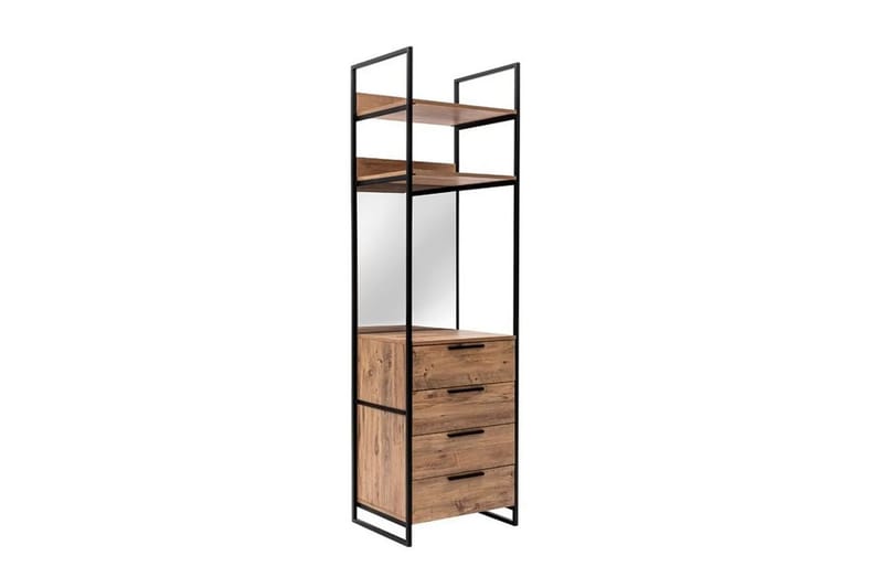 Batler Garderobe 52x64 4 skabe 1 dør - Natur - Opbevaring - Tøjopbevaring - Garderobeskabe