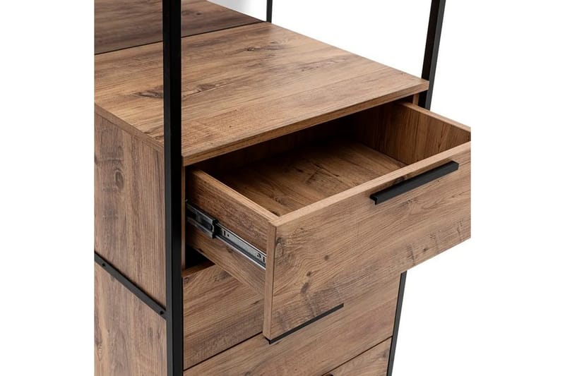 Batler Garderobe 52x64 4 skabe 1 dør - Natur - Opbevaring - Tøjopbevaring - Garderobeskabe