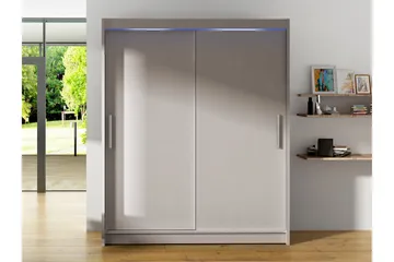 Bay Garderobe 150x200 cm - Grå - Opbevaring - Tøjopbevaring - Garderobeskabe
