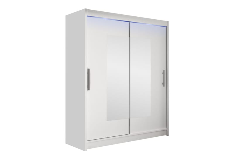 Bay Garderobe Med Spejl 150x200 cm - Opbevaring - Tøjopbevaring - Garderobeskabe