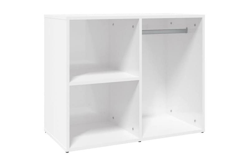 beBasic skab 80x40x65 cm konstrueret træ hvid højglans - Hvid - Garderobeskab & klædeskab