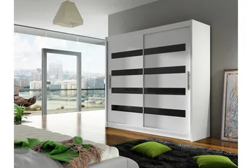 Bega Garderobe 180x57x215 cm - Hvid - Opbevaring - Tøjopbevaring - Garderobeskabe