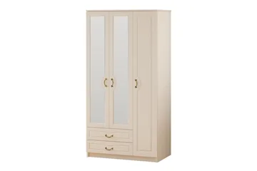 Beyric Garderobe 105x210 cm - Mat Hvid - Opbevaring - Tøjopbevaring - Garderobeskabe