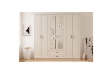 Beyric Garderobe 210x210 cm - Mat Hvid - Opbevaring - Tøjopbevaring - Garderobeskabe