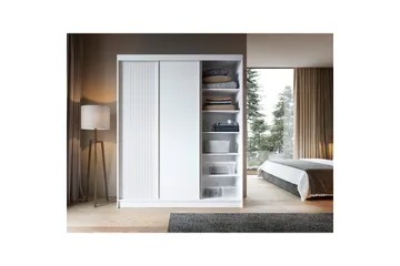 Biancco Garderobe 180x220 cm - Hvid - Opbevaring - Tøjopbevaring - Garderobeskabe