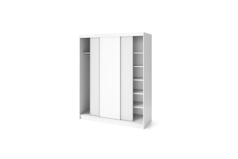 Biancco Garderobe 180x220 cm - Hvid - Opbevaring - Tøjopbevaring - Garderobeskabe