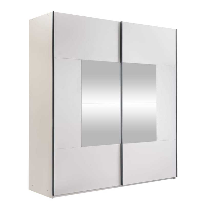 Binche Garderobeskabeskab med spejl 200x215 cm, Beige