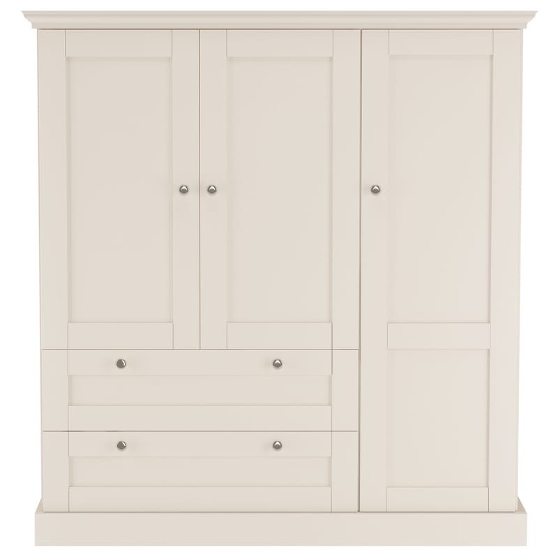 Binz garderob 122x130 cm - Kashmircreme - Opbevaring - Tøjopbevaring - Garderobeskabe