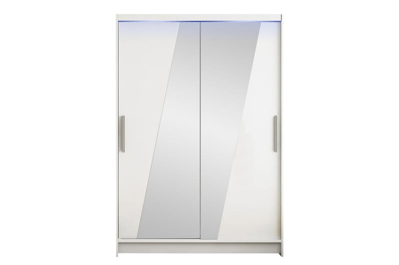 Biscayne Garderobe Med Spejl 120x200 cm - Grå/Beige - Opbevaring - Tøjopbevaring - Garderobeskabe