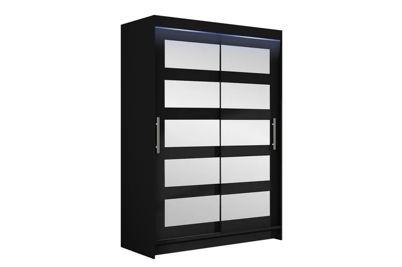 Biscayne Garderobe Med Spejl 120x200 cm - Opbevaring - Tøjopbevaring - Garderobeskabe
